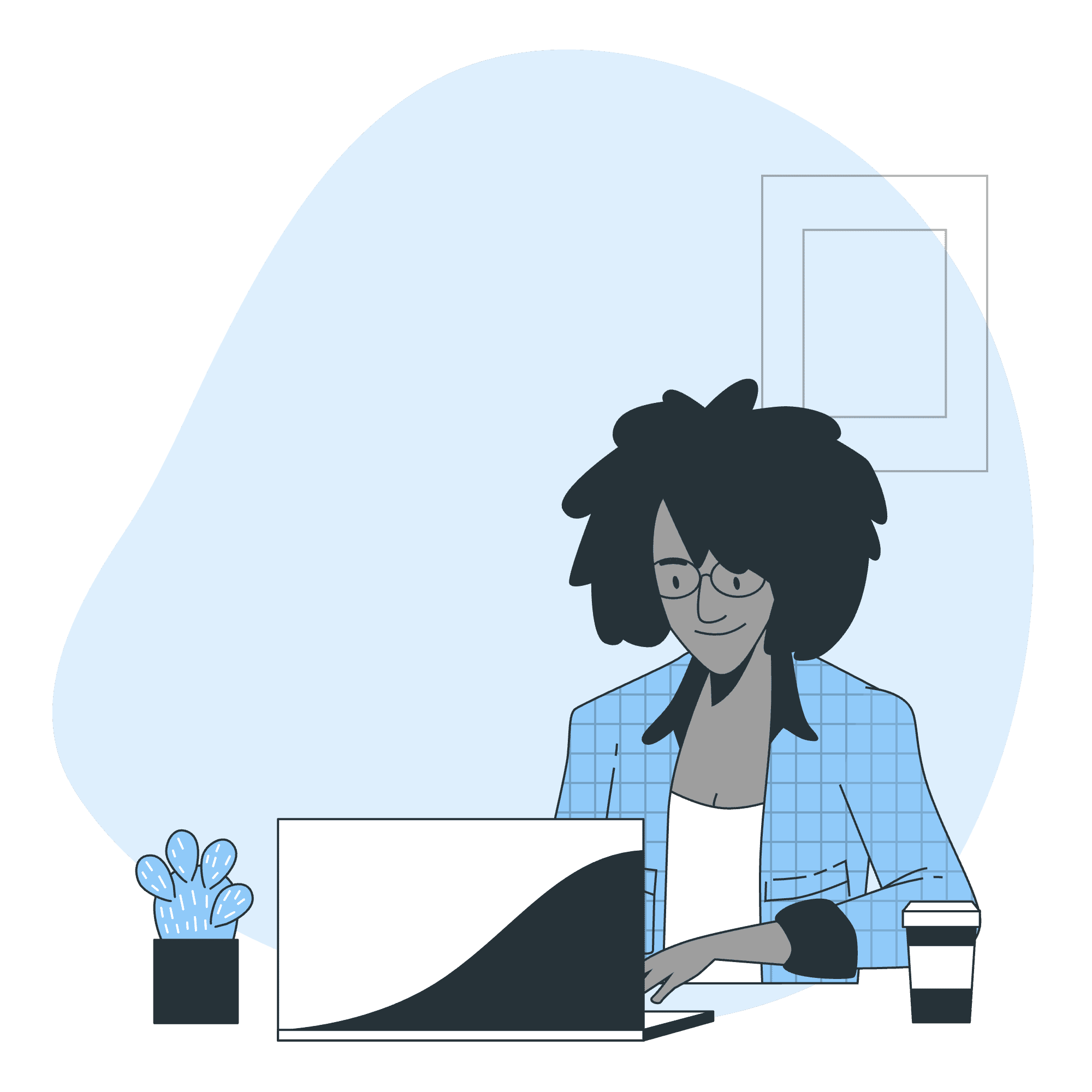 Ilustração de Terapia Online